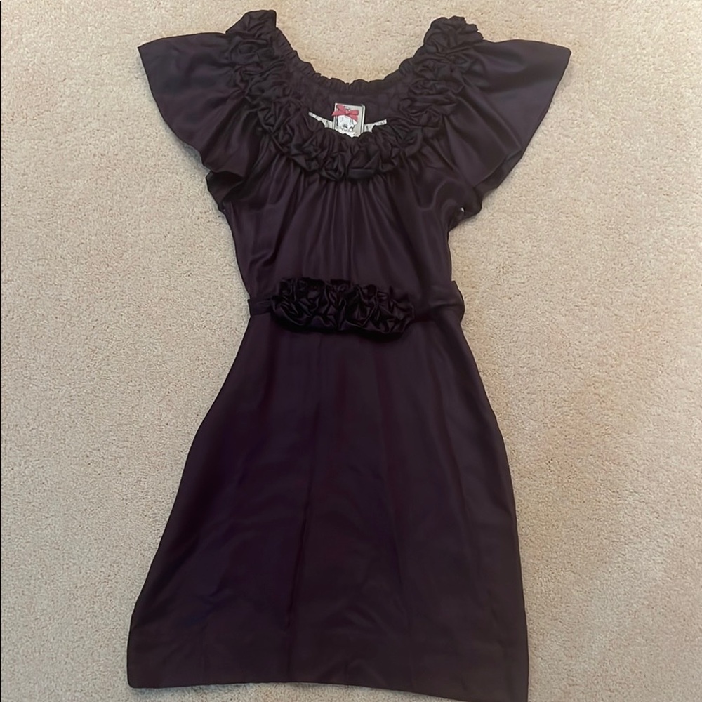 Yoana Baraschi magenta Ruffled Dress